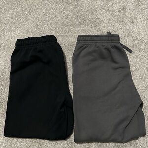 Black and Gray Jogger Pants